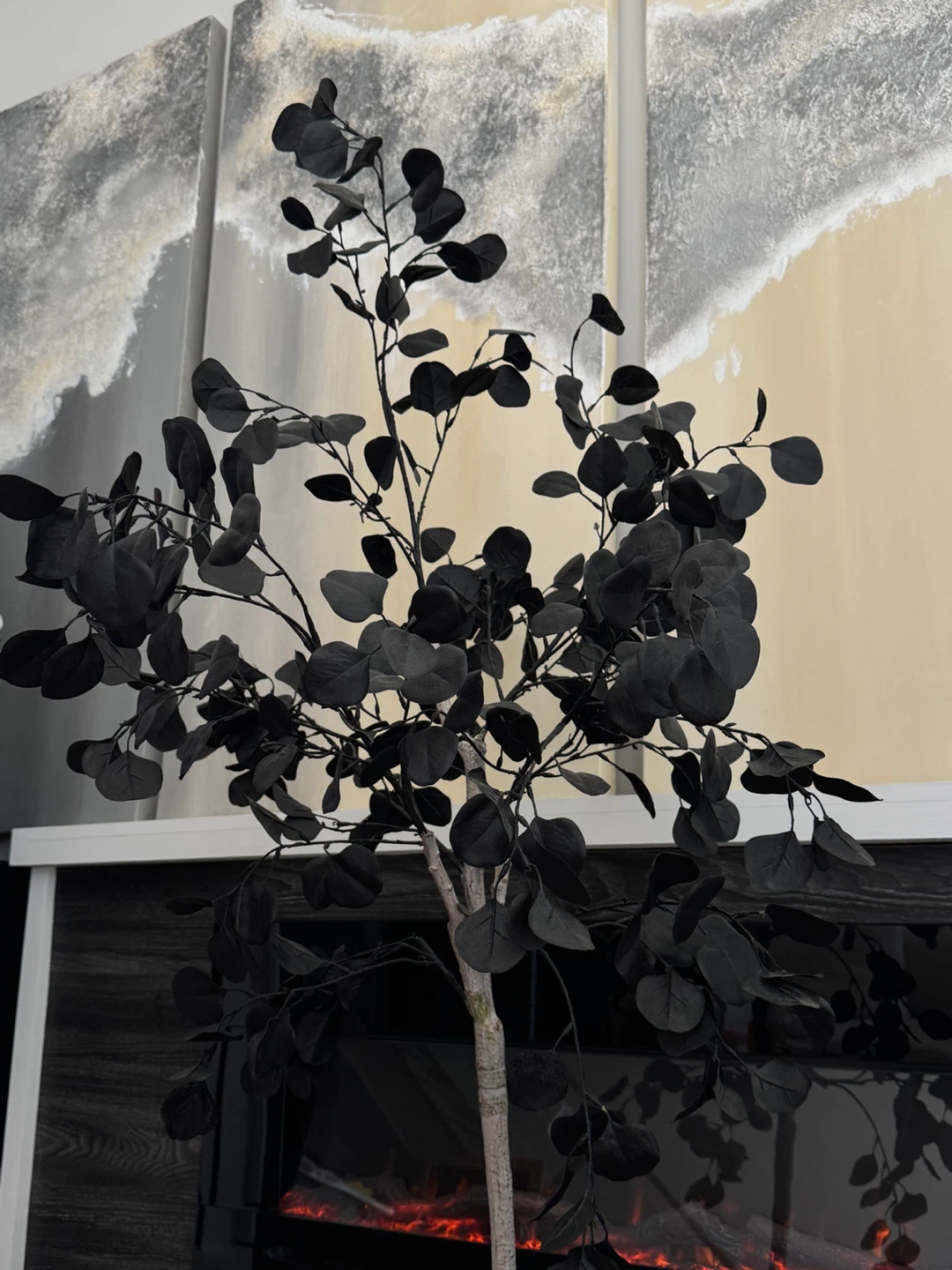 Black Faux Eucalyptus tree - photo 3