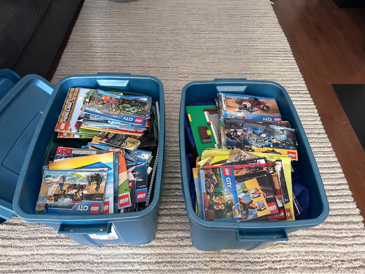 LEGO Building Blocks and Drawstring Mats. - photo 5