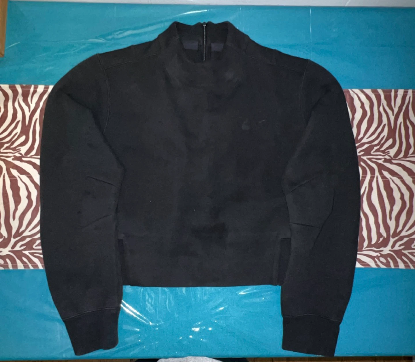 Nike Black Fleece Cropped Top Size M