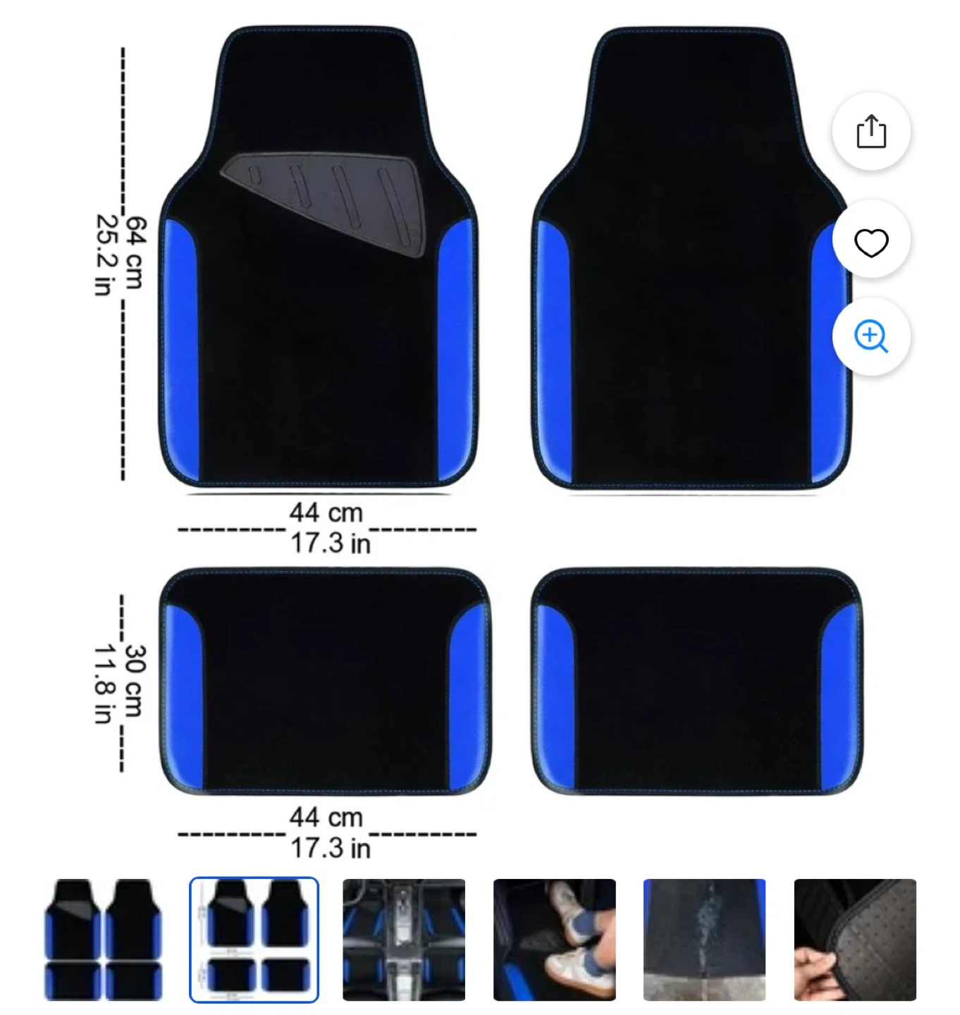 CAR PASS Waterproof Universal fit  car carpet set - photo 2