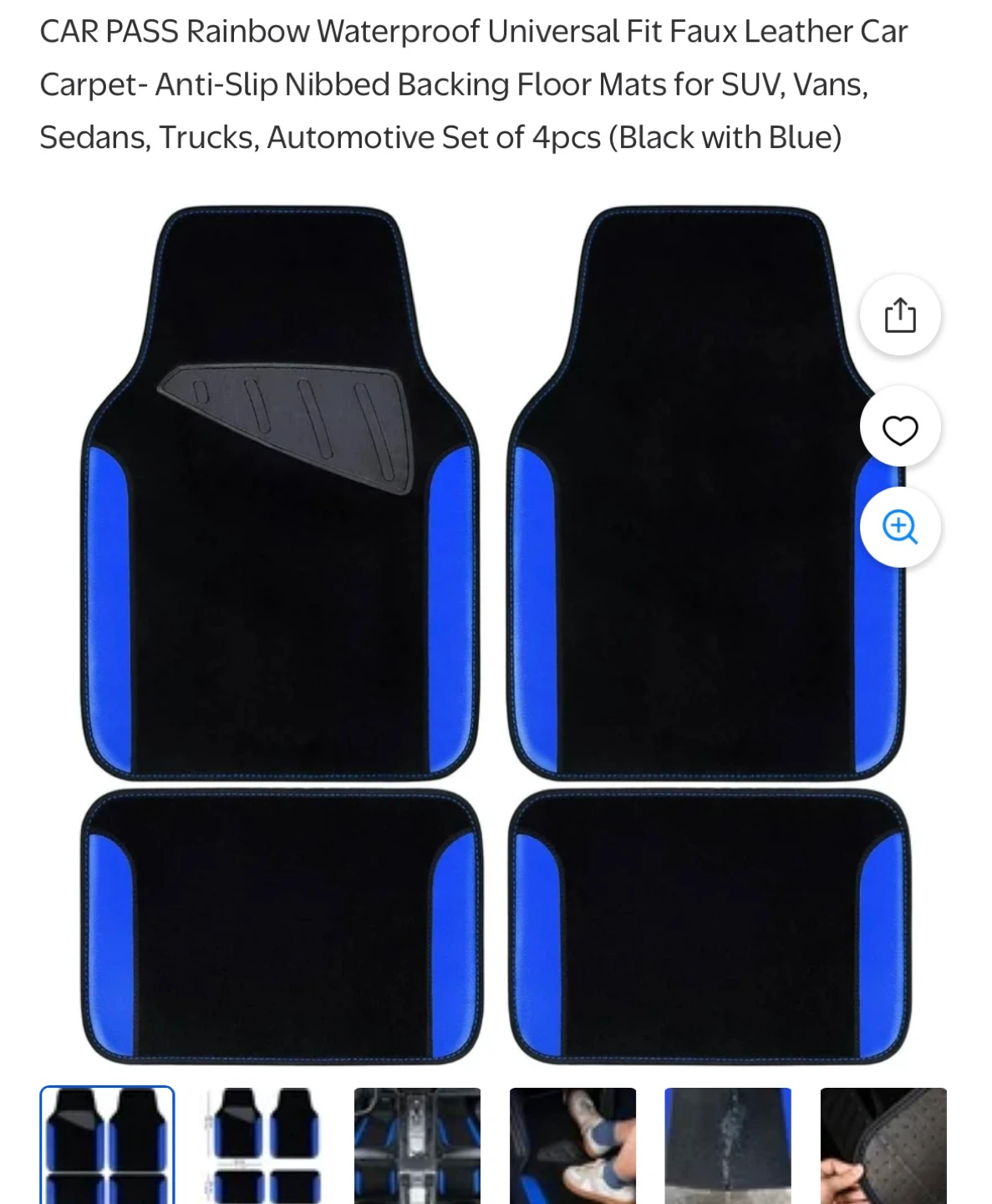 CAR PASS Waterproof Universal fit  car carpet set