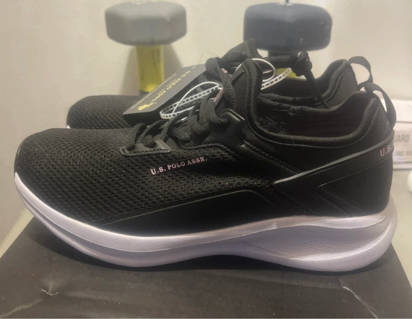 U.S. Polo Assn. Black Mesh Sneakers - Women's Size 8.5 - photo 2