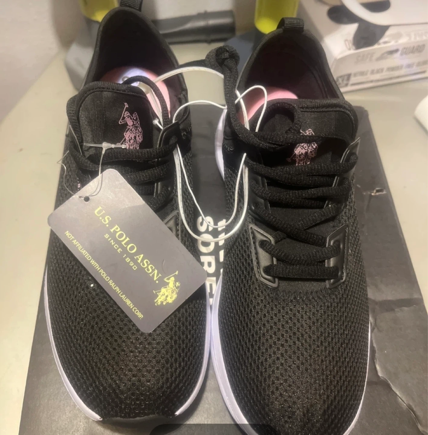 U.S. Polo Assn. Black Mesh Sneakers - Women's Size 8.5 - photo 3