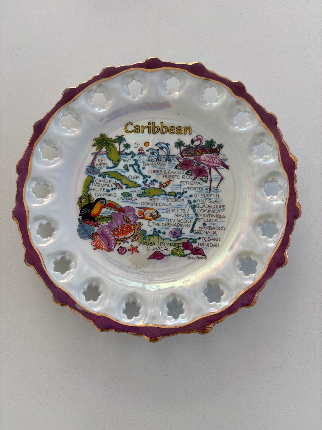 Decorative Caribbean Souvenir Plate