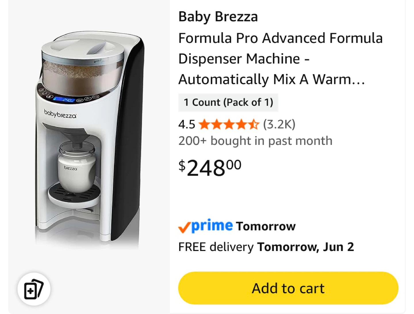 Baby Brezza Formula Pro Advanced - photo 4