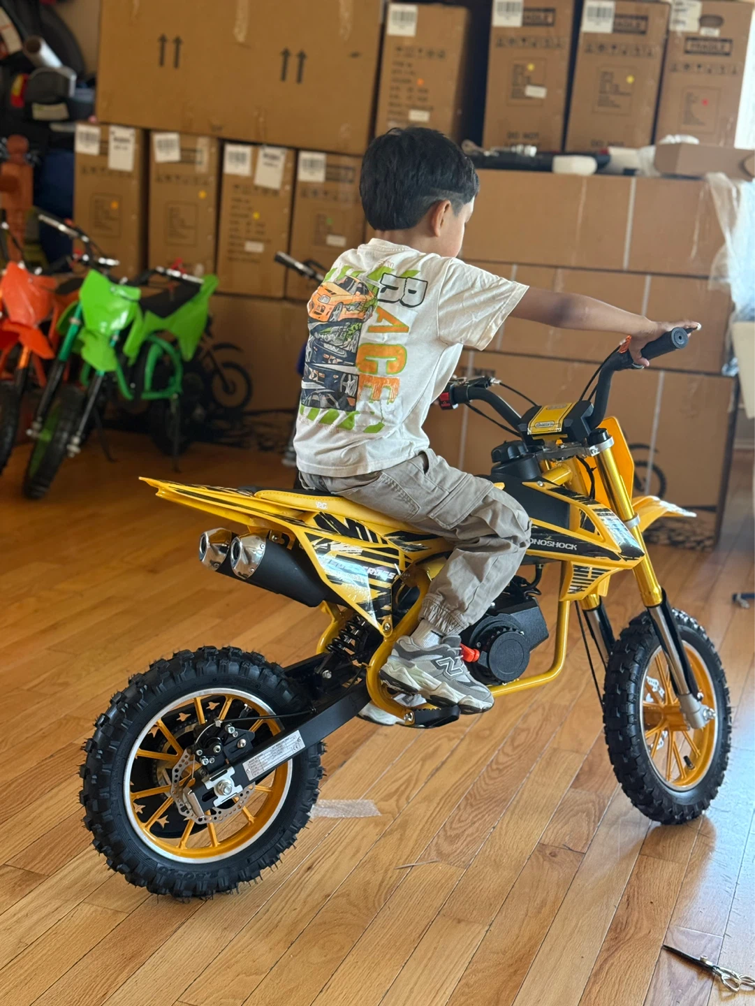 Yellow Kids Dirt Bike - photo 5