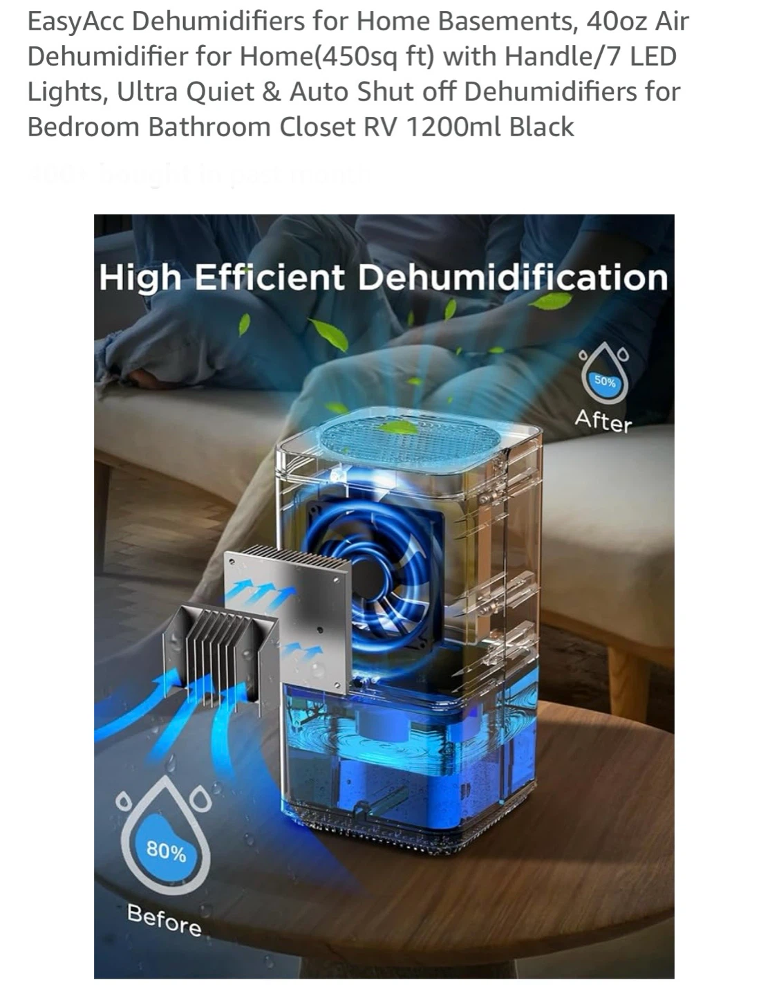 EasyAcc 1200ML Dehumidifier - photo 2