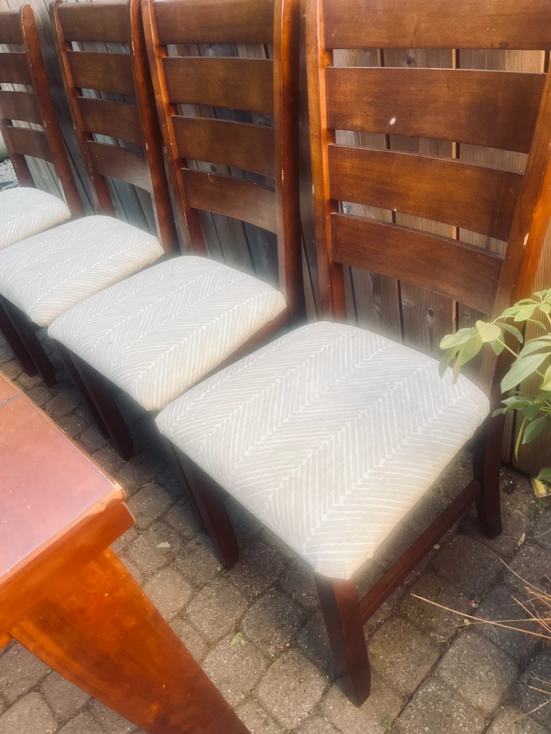 Wooden Dining Table and Chairs Set - photo 3