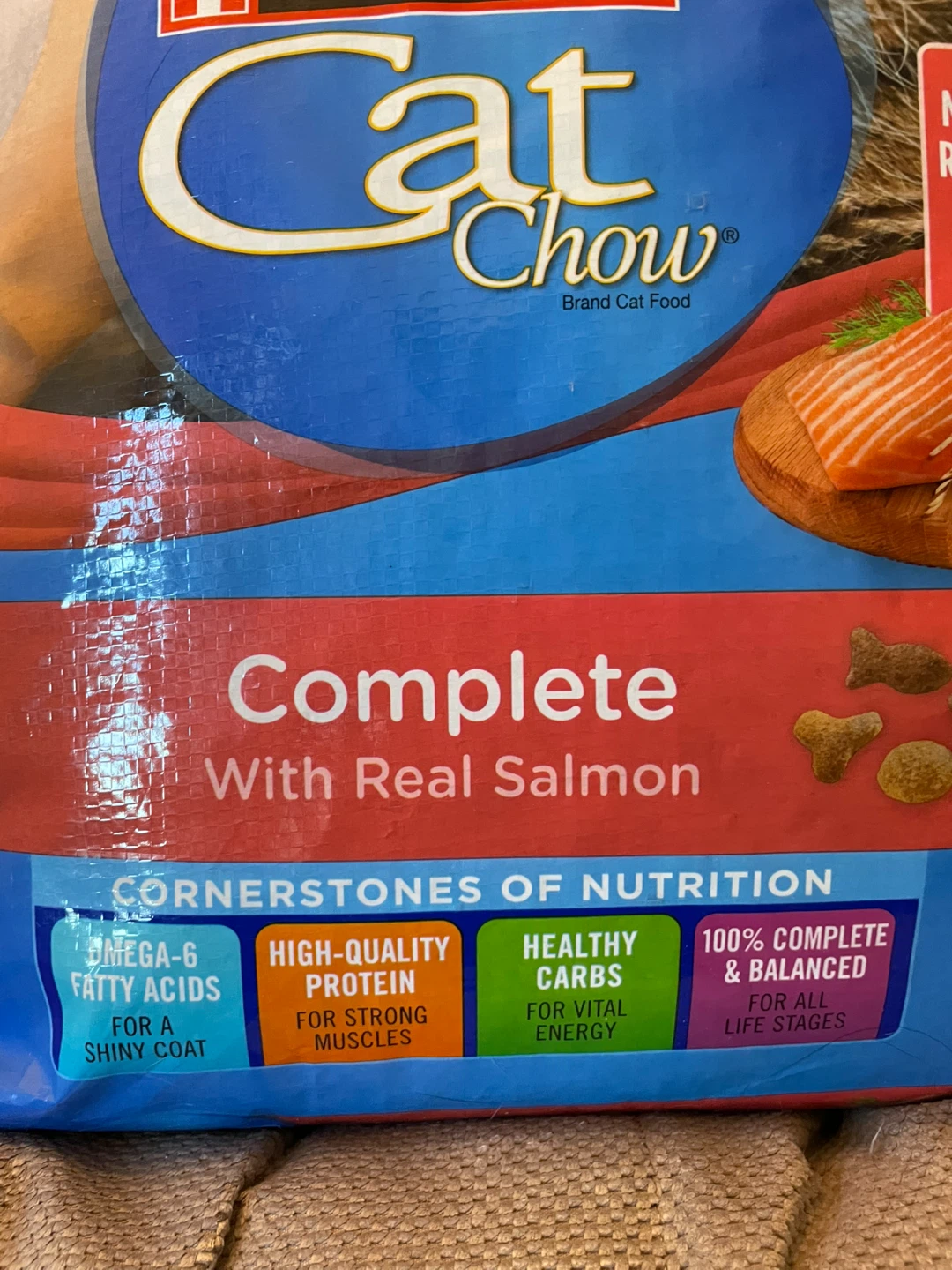 6.4kg Salmon Cat Chow Cat Food Brand New - photo 2
