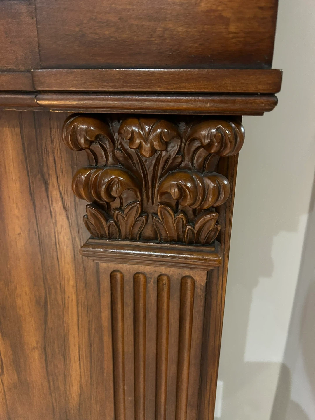 Wooden Electric Fireplace Mantle - photo 3