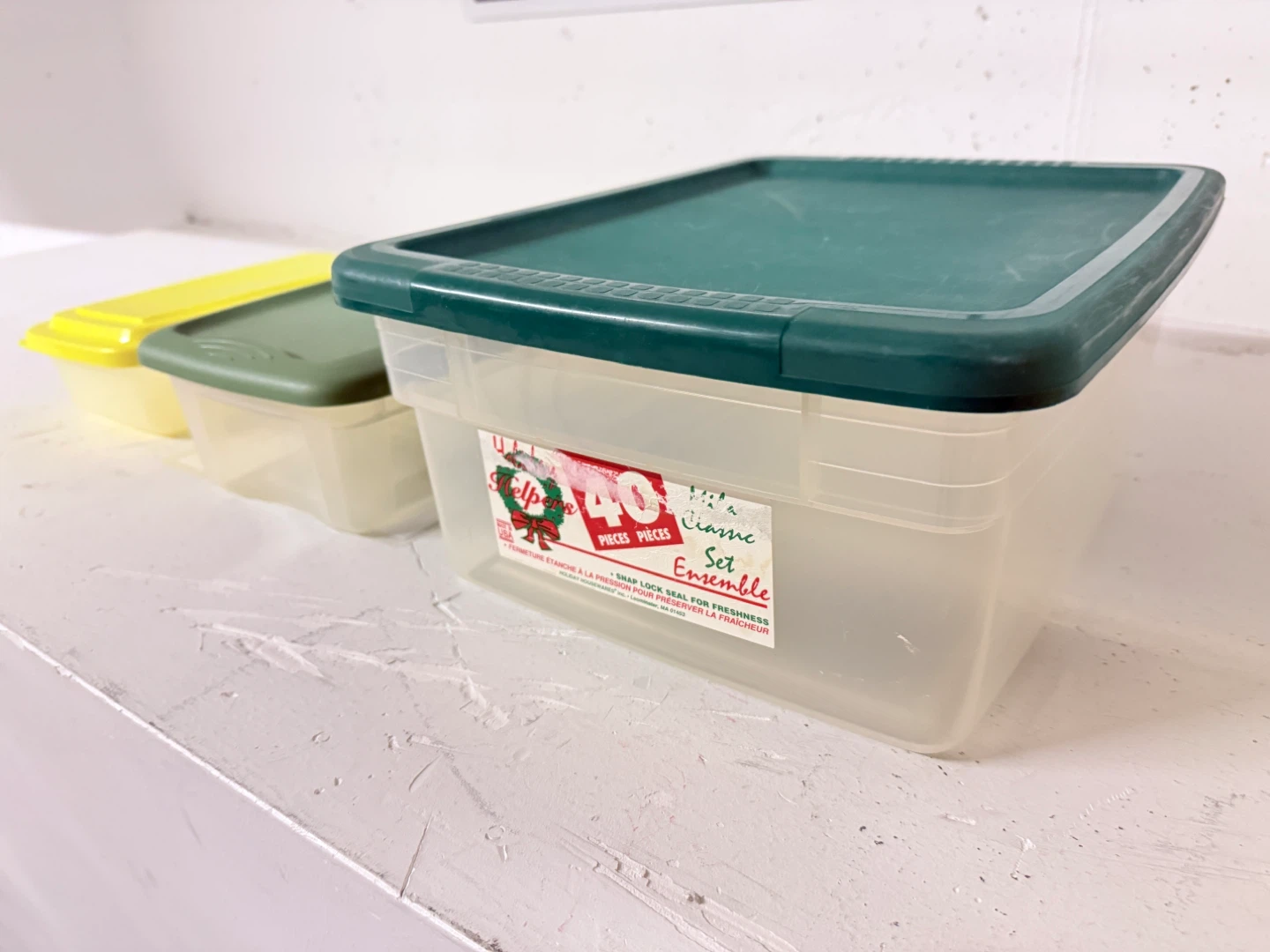 Three Plastic Storage Containers - photo 2