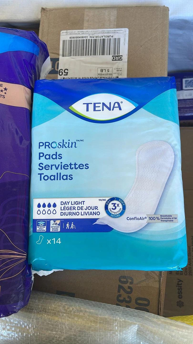 TENA Sensitive Care Overnight & ProSkin Day Light Pads
