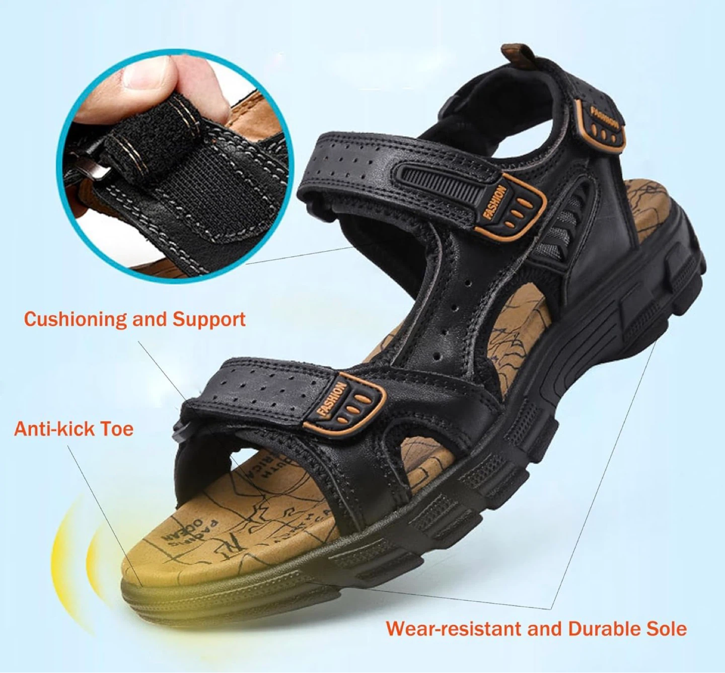 Men's Summer Sports Sandals size 9 adjustable - photo 5