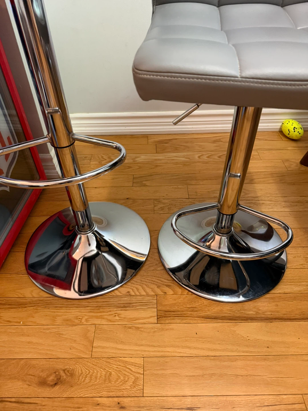 Grey Adjustable Bar Stools (Set of 2) - photo 4