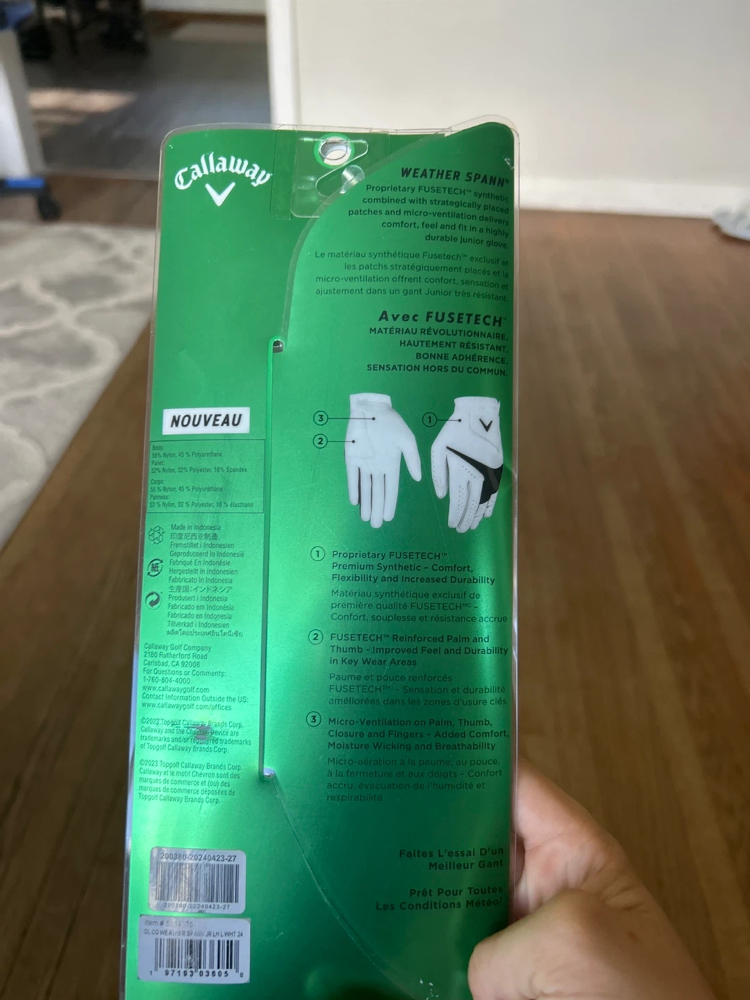 Callaway junior golfing gloves - photo 2