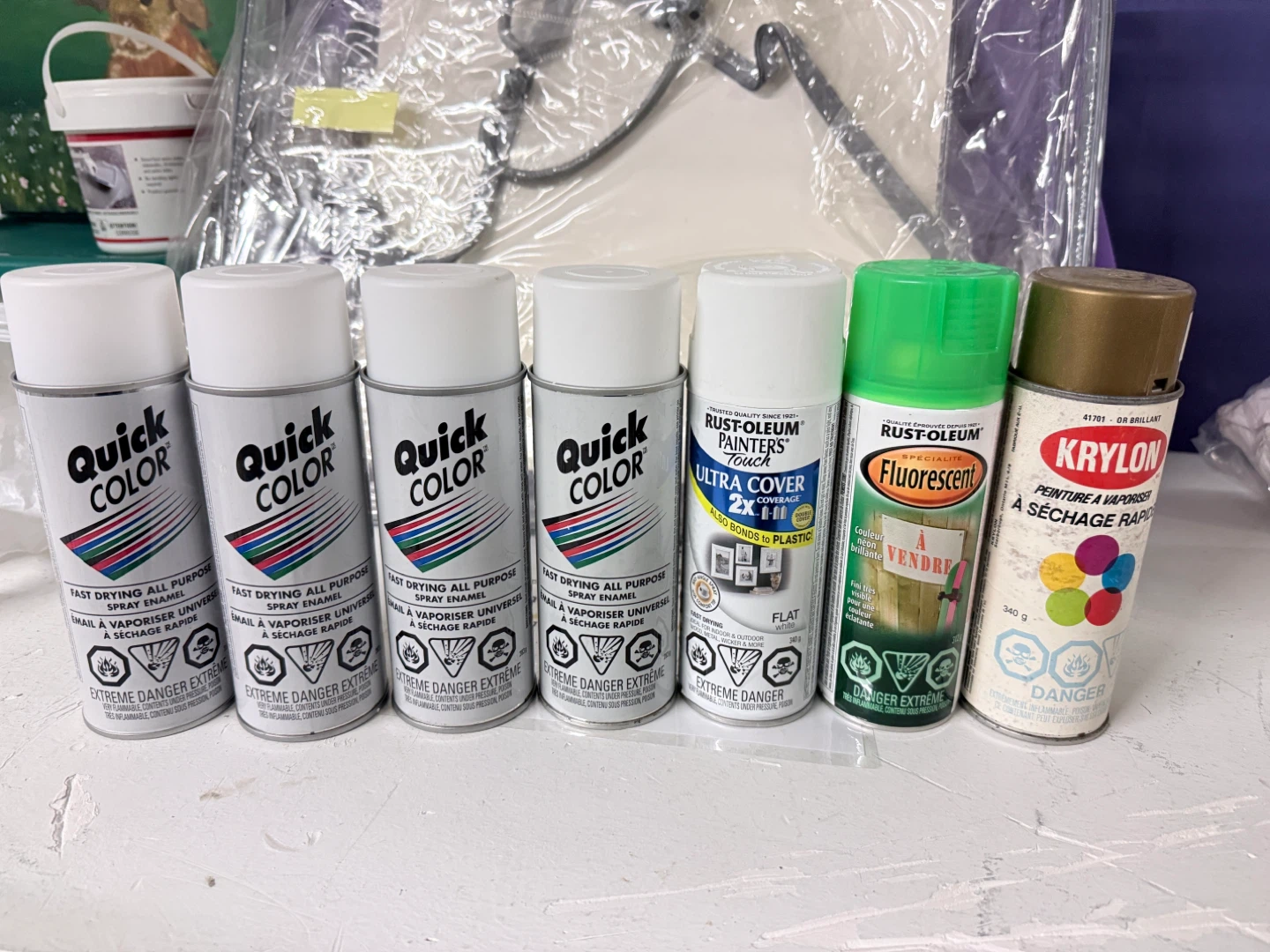 Assorted Spray Paint - Quick Color, Rust-Oleum, Krylon