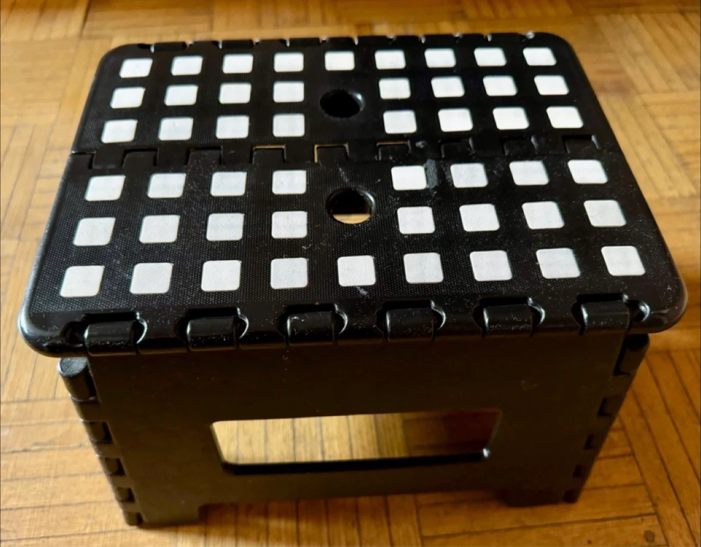 Black Folding Step Stool