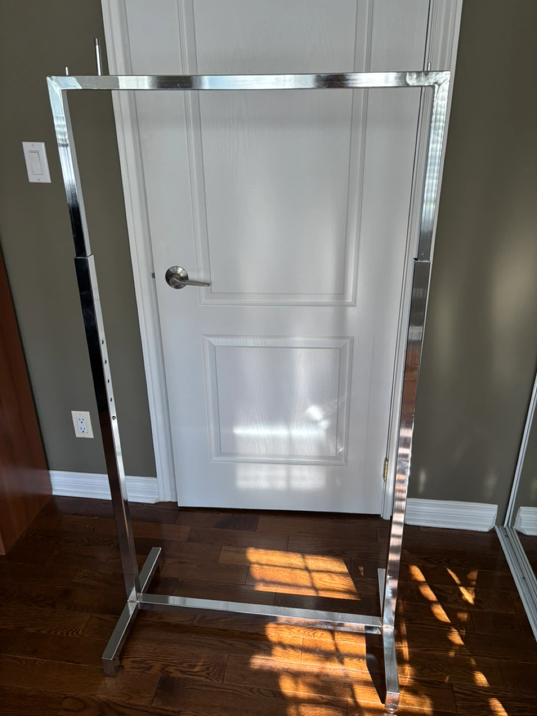 Chrome Garment Rack from The Bay
