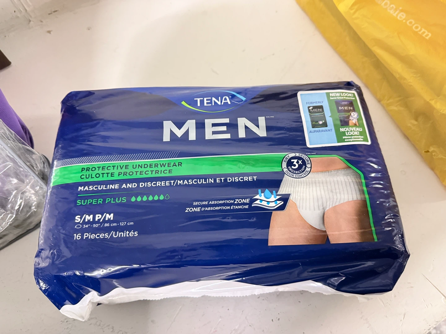 Tena Men Super Plus Protective Underwear S/M P/M - 16 Pieces
