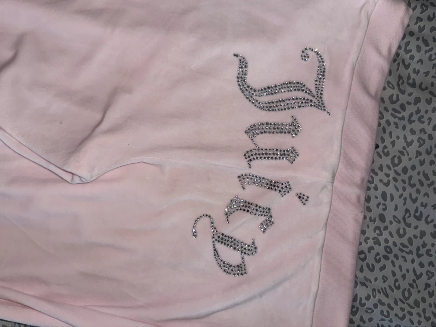 LARGE Juicy Couture Pink Velour Tracksuit Set - photo 4