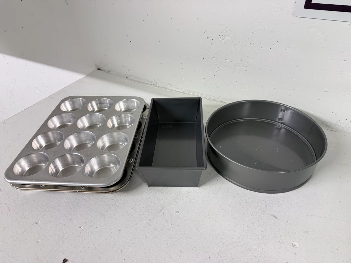 Baking Pan Set - Muffin, Loaf, and Round Cake Pans