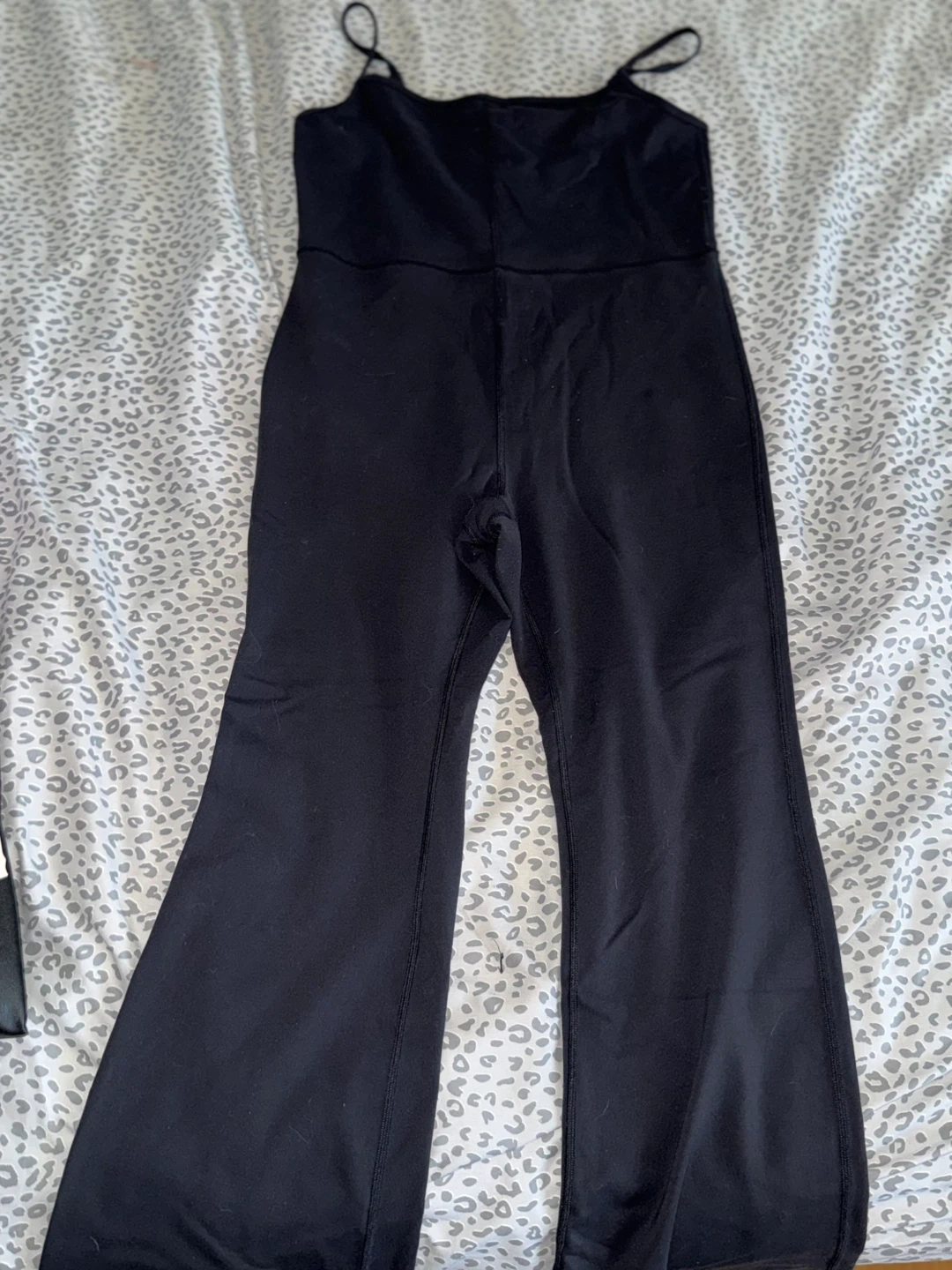 LARGE Wilfred Free Flared Black Jumpsuit