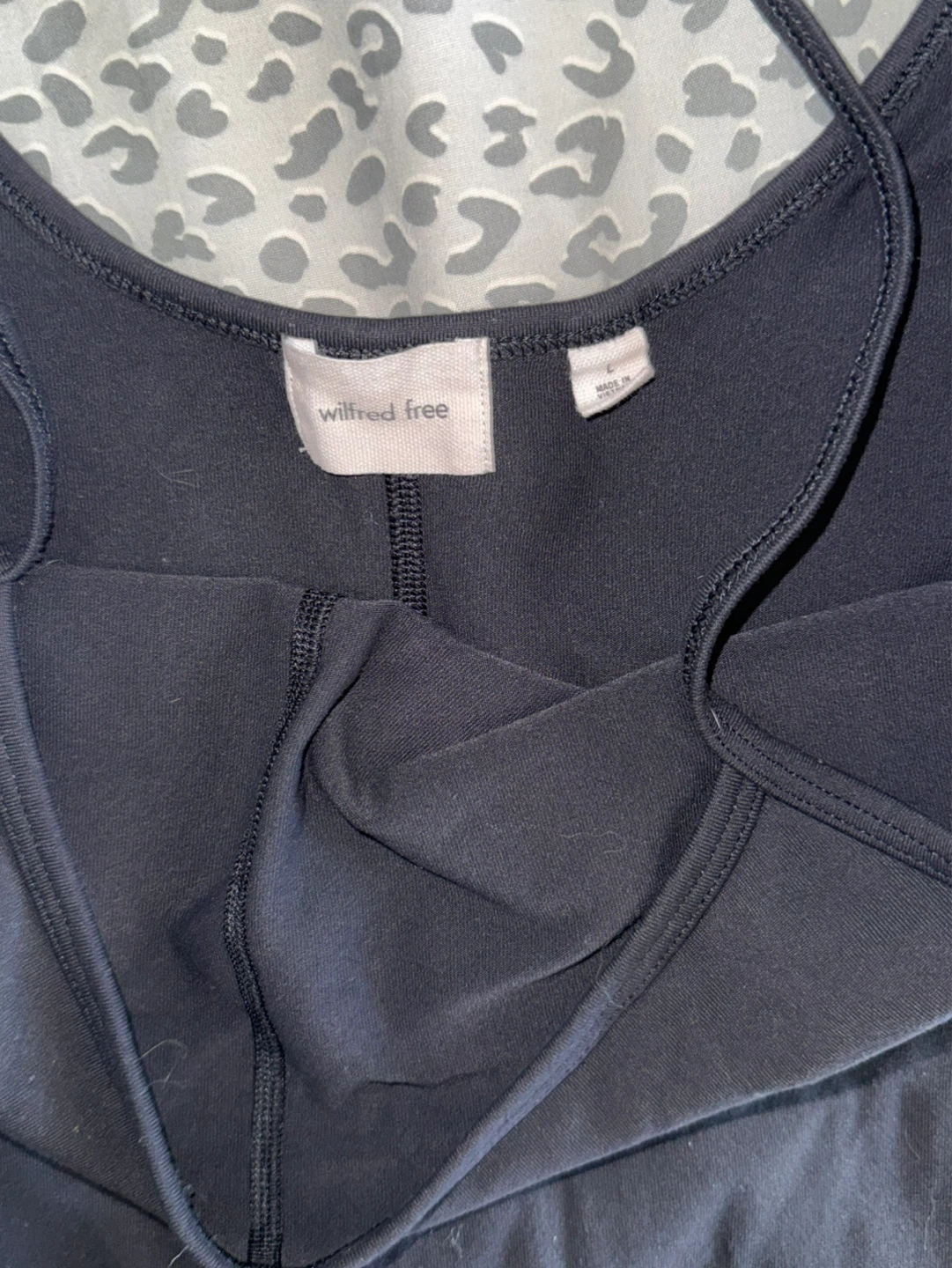 LARGE Wilfred Free Flared Black Jumpsuit - photo 2