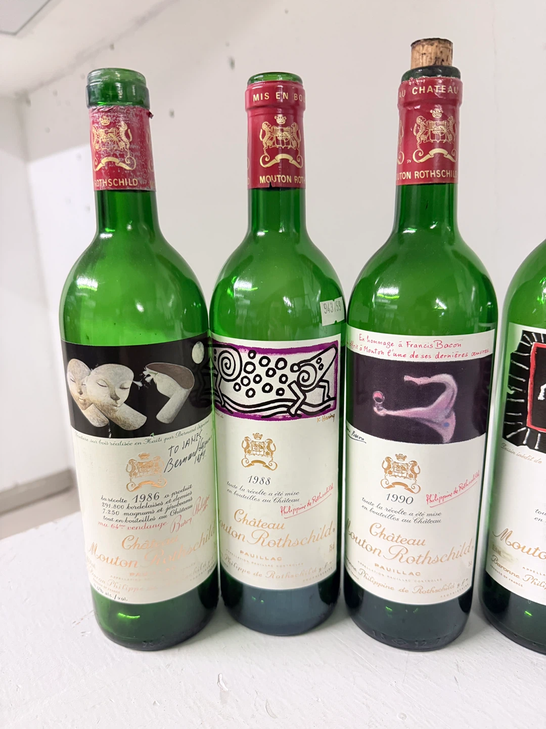 11x Wine empty bottle with famous art - photo 2