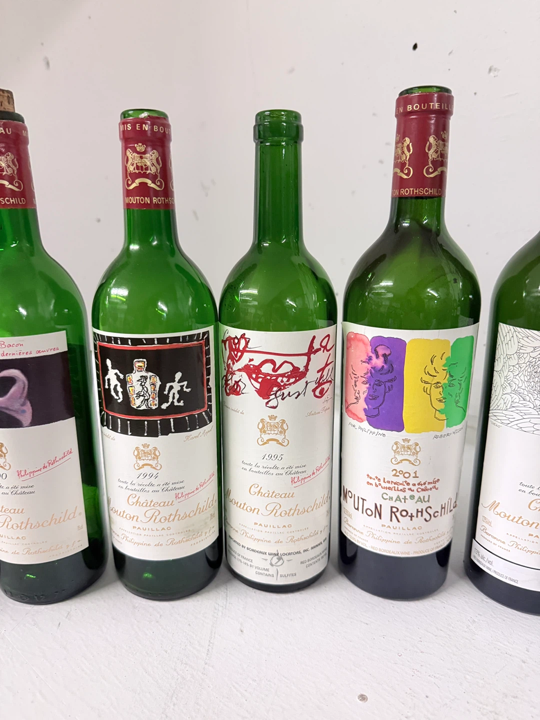 11x Wine empty bottle with famous art - photo 3