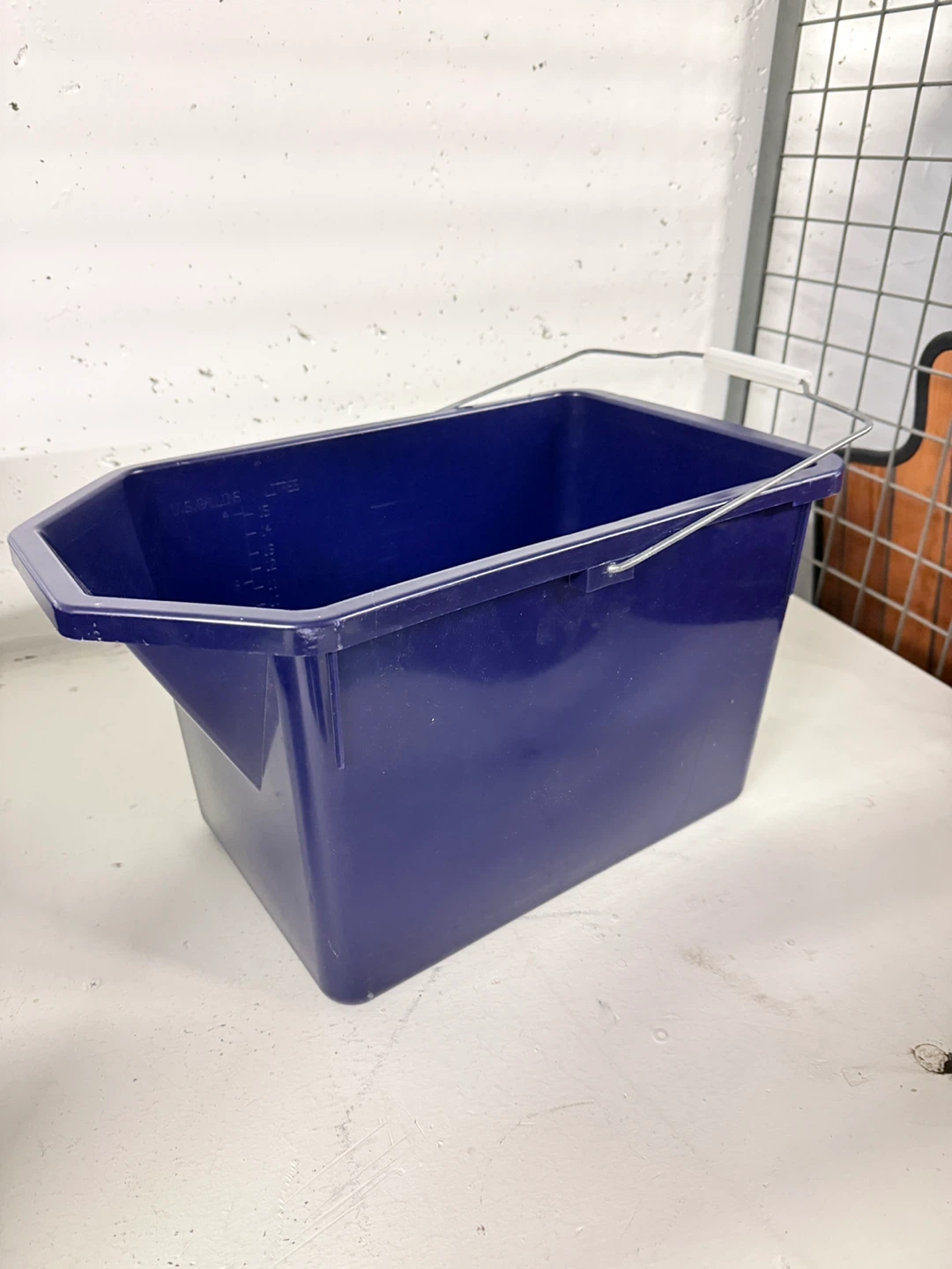 Blue Rectangular Bucket