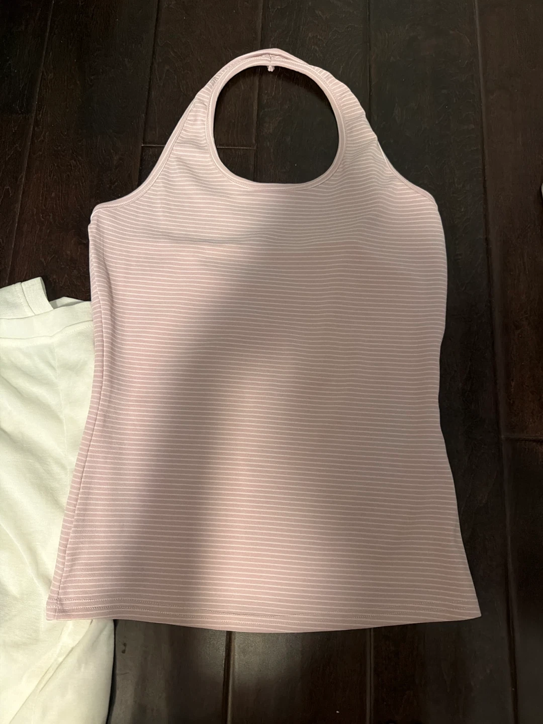 Pink Striped Tank Top and White Long Sleeve Shirt - photo 2