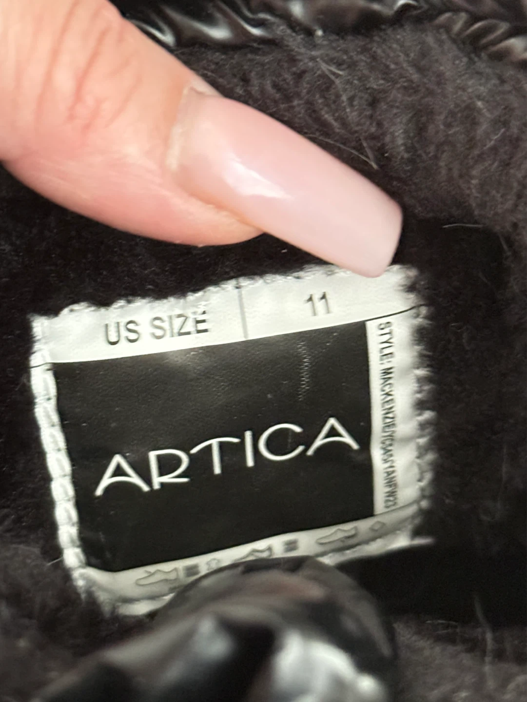 SIZE 11 Artica Black Winter Boots - photo 3
