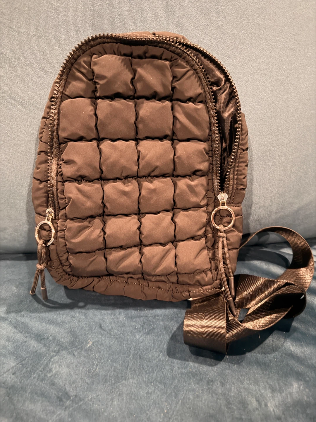 Brown Quilted Sling Bag - photo 2