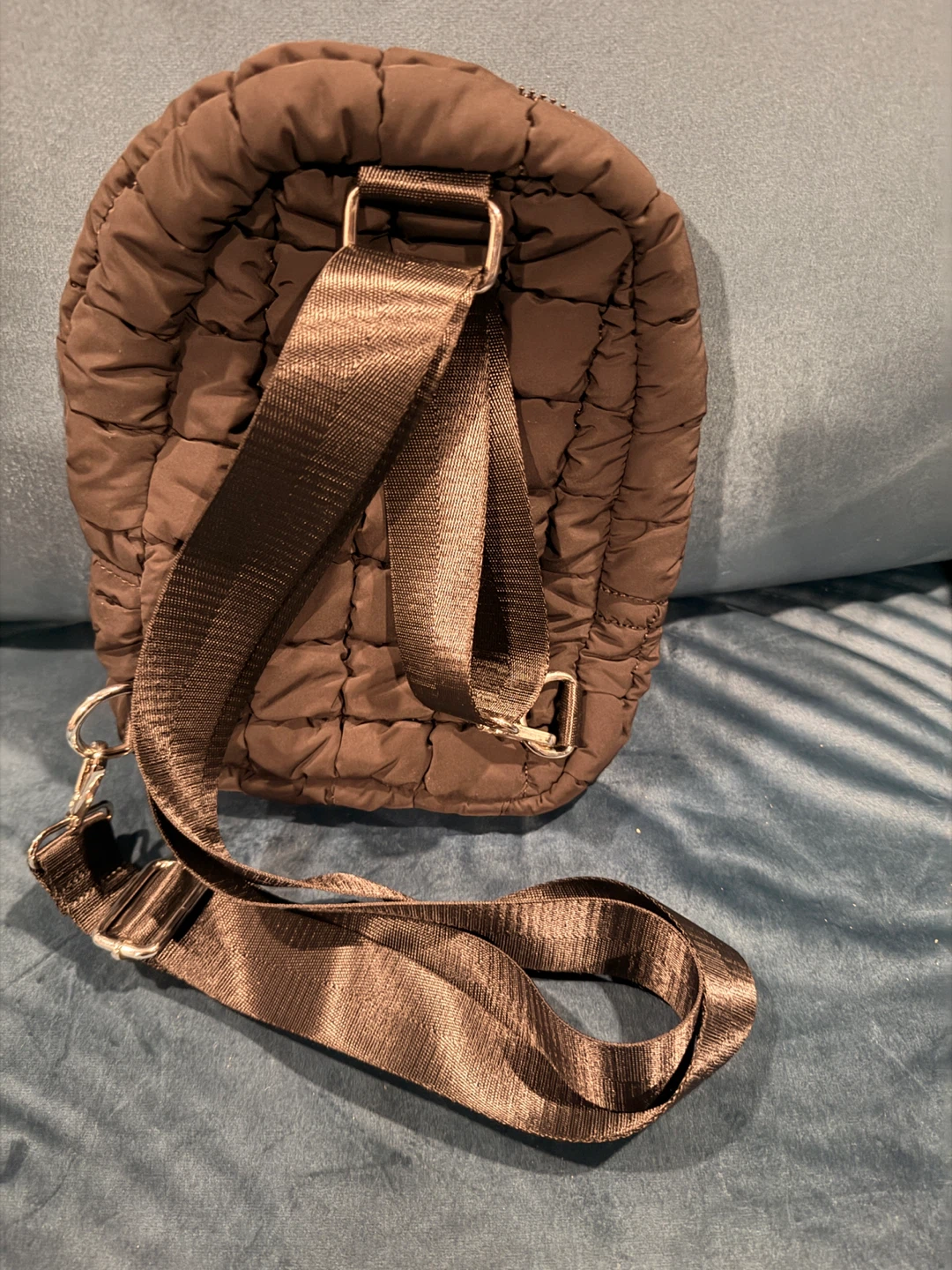 Brown Quilted Sling Bag - photo 4