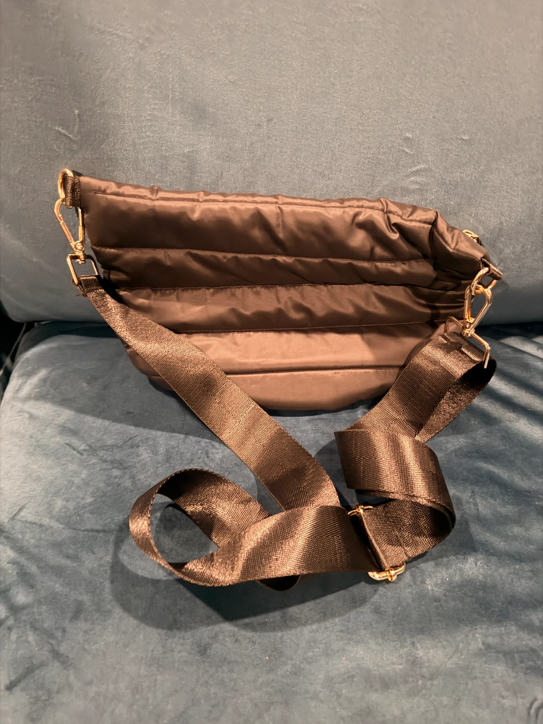 Black Puffer Crossbody Bag - photo 2