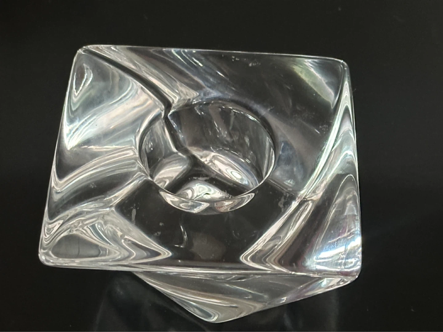 Orrefors Tornado Ovid Candle Holder made in Sweden - photo 3