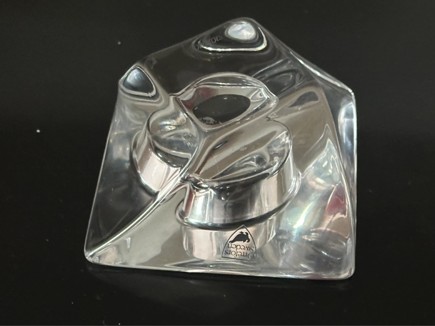 Orrefors Tornado Ovid Candle Holder made in Sweden - photo 5