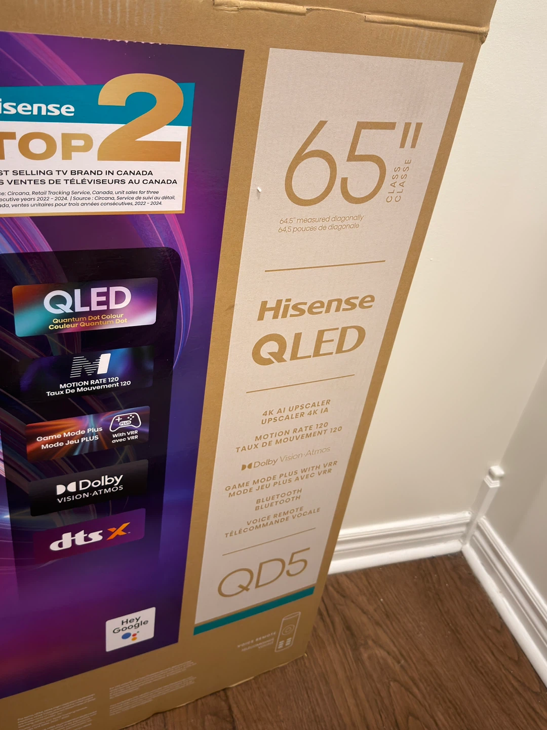 Hisense 65" QD5 QLED Series TV, Tv stand - photo 3