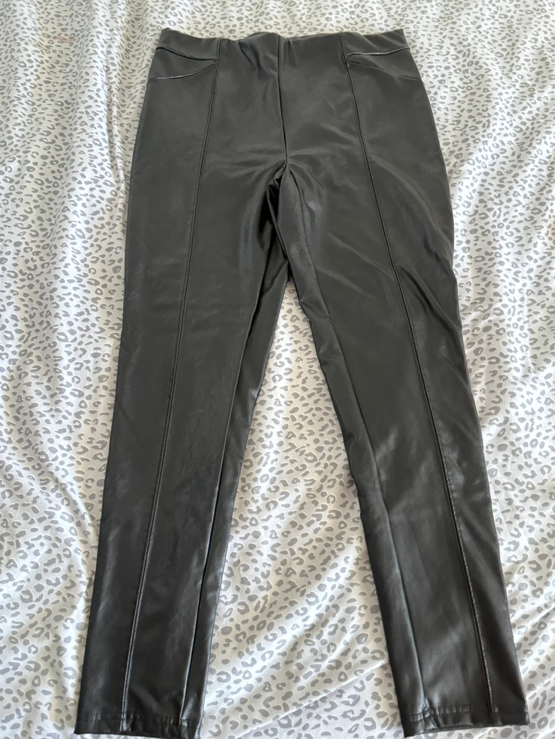 XL Fashion Nova Black Faux Leather Leggings