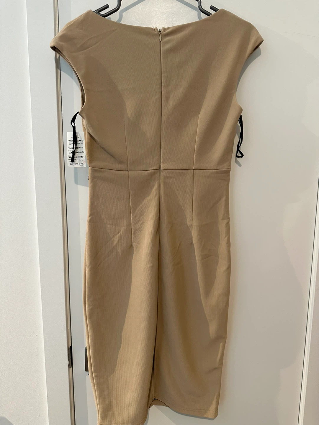 Brand New with Tags – Beige & Black Dress (Size L) - photo 2