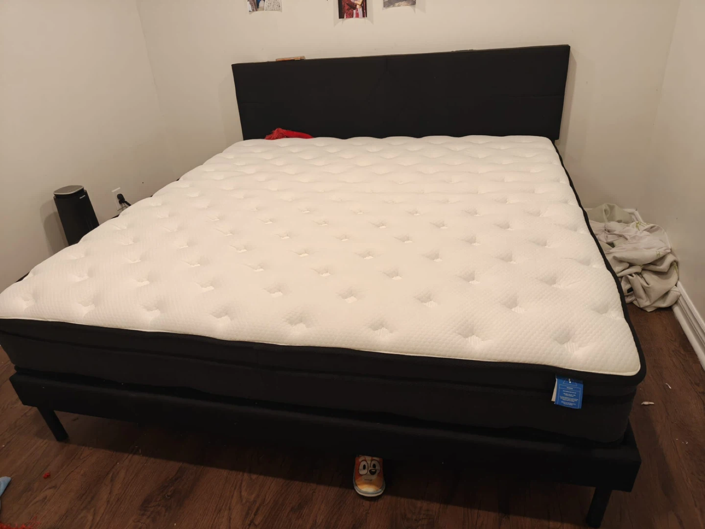 Black Bed Frame with White Mattress - photo 2