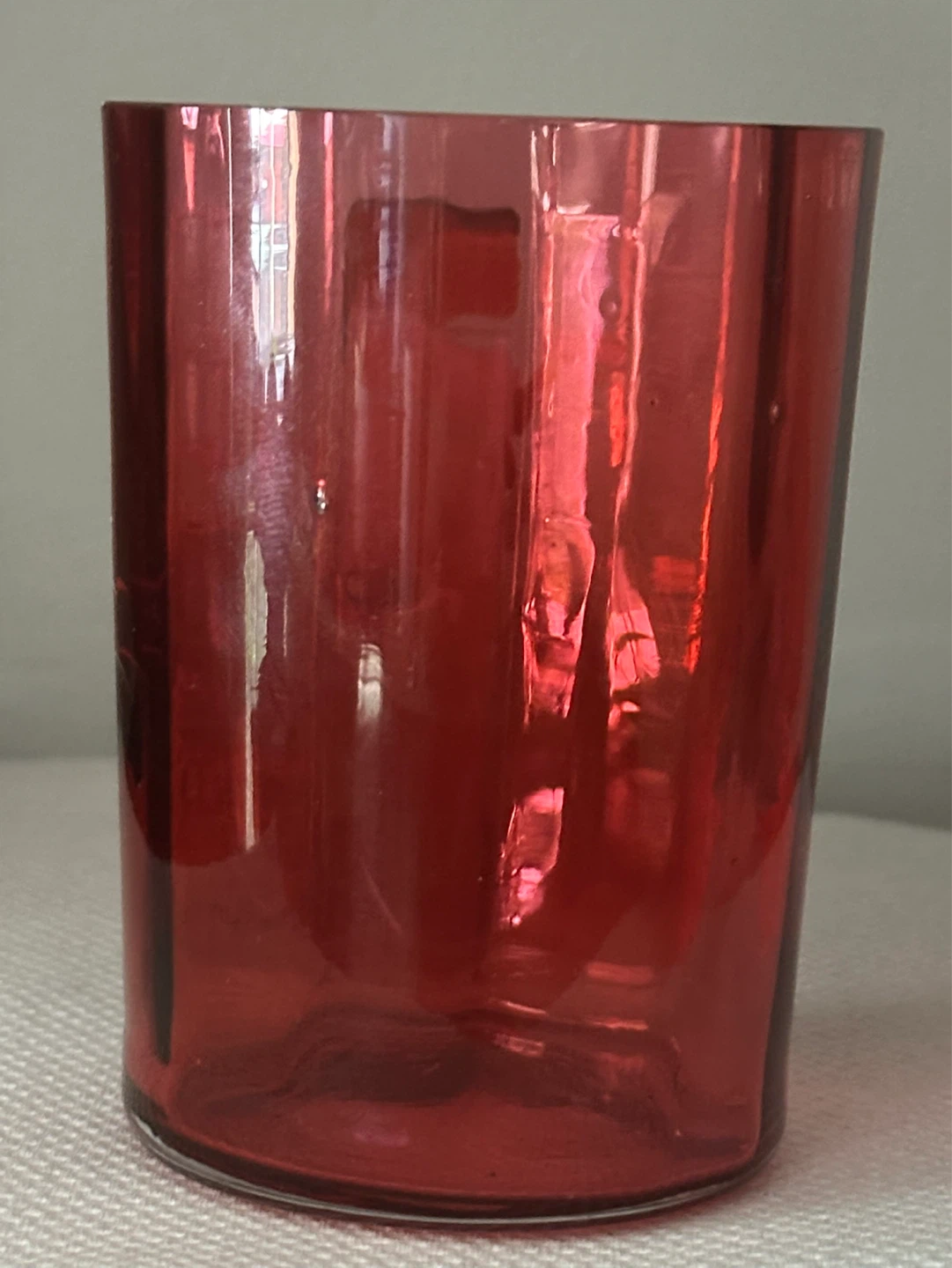 Victorian  MARY GREGORY CRANBERRY GLASS  JUICE GLASS! - photo 3
