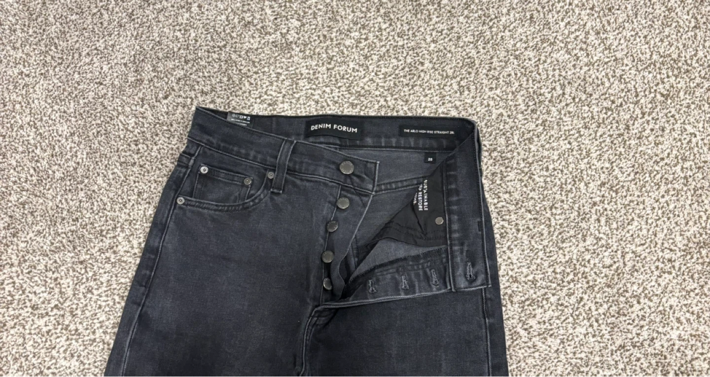 Denim Forum The Arlo Hi-Rise Straight Jeans - photo 2