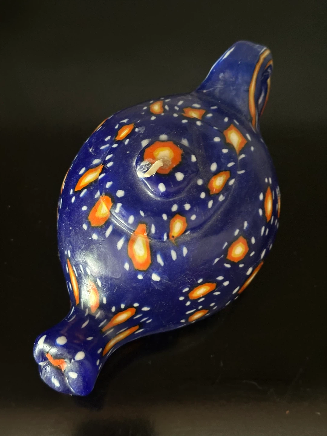 Vintage wax teapot shaped candle - photo 4