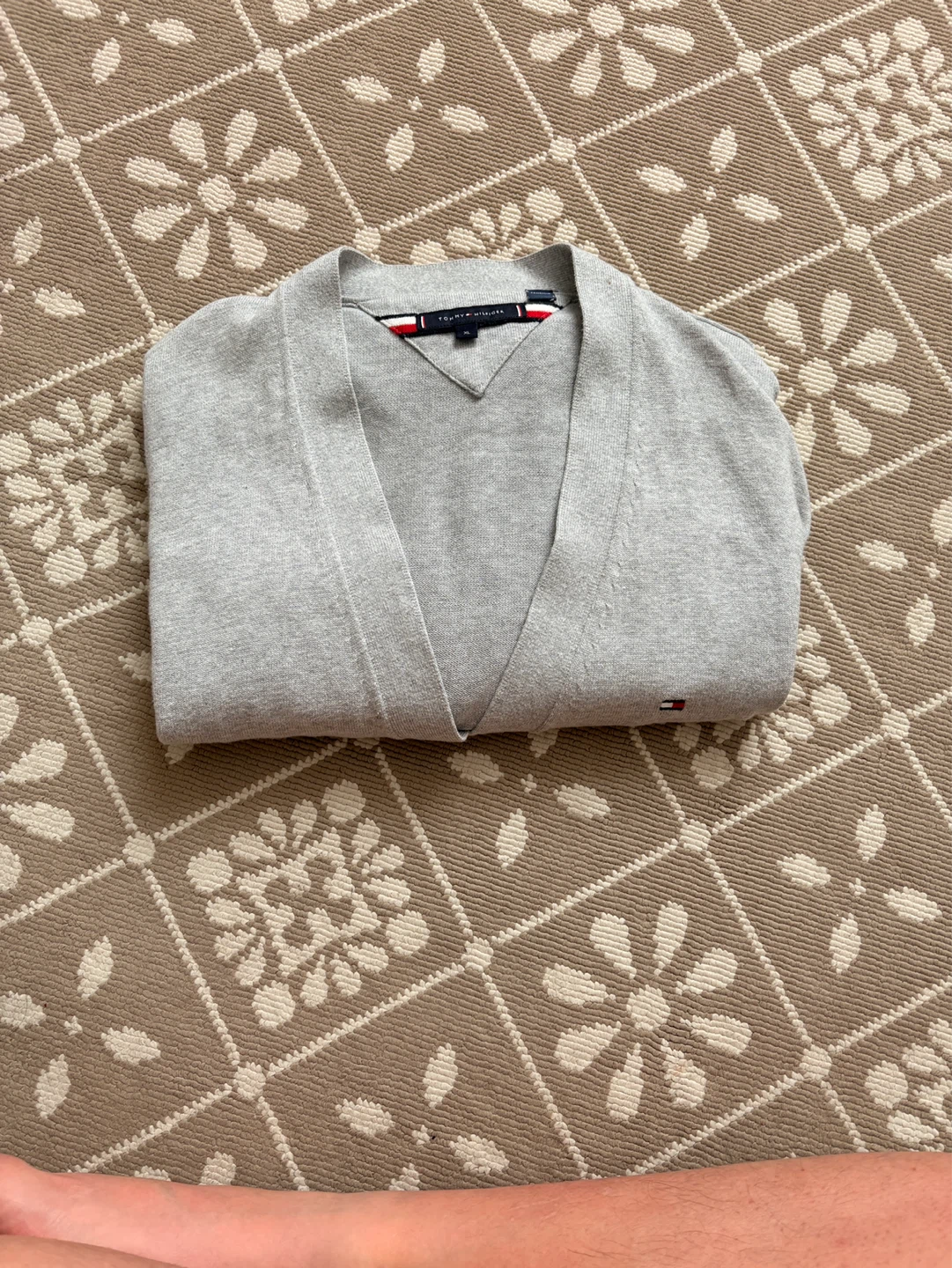 Tommy Hilfiger Grey V-Neck Cardigan