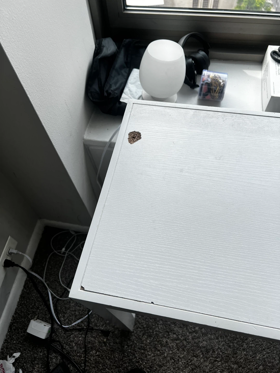 White Console Desk with Shelves - photo 2
