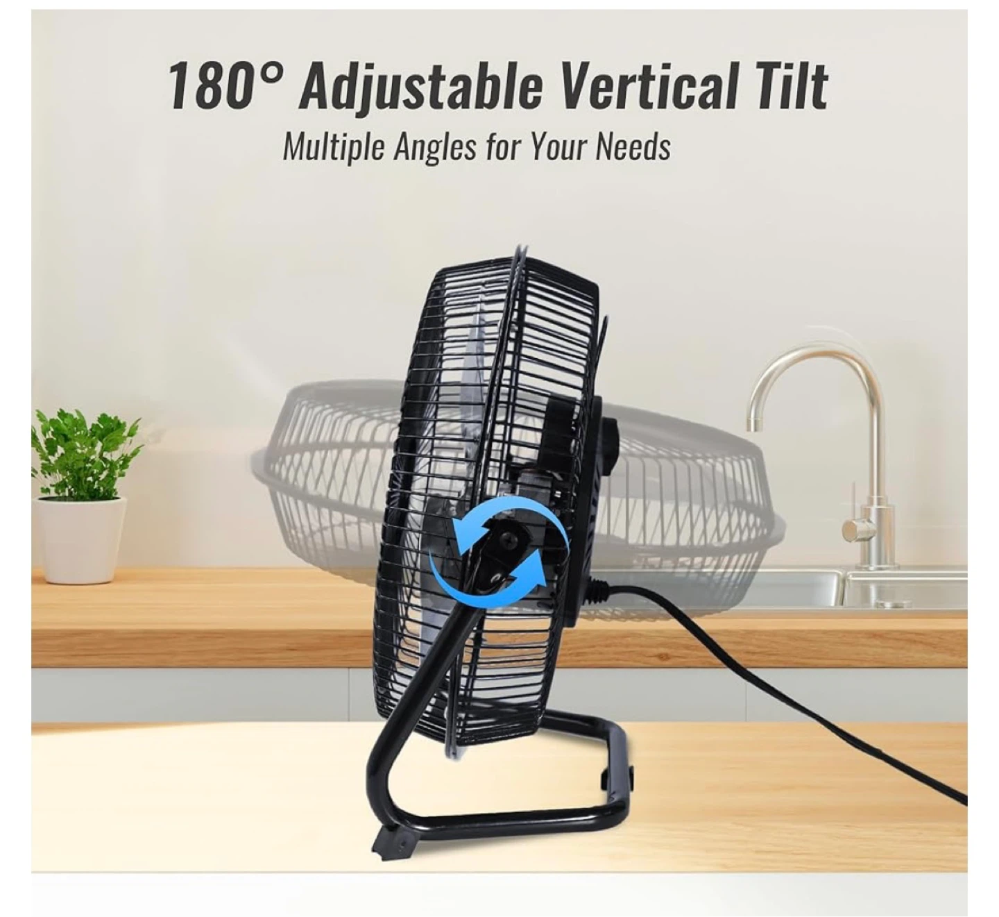 BEYOND BREEZE 9 Inch Floor Fan metal fan - photo 4