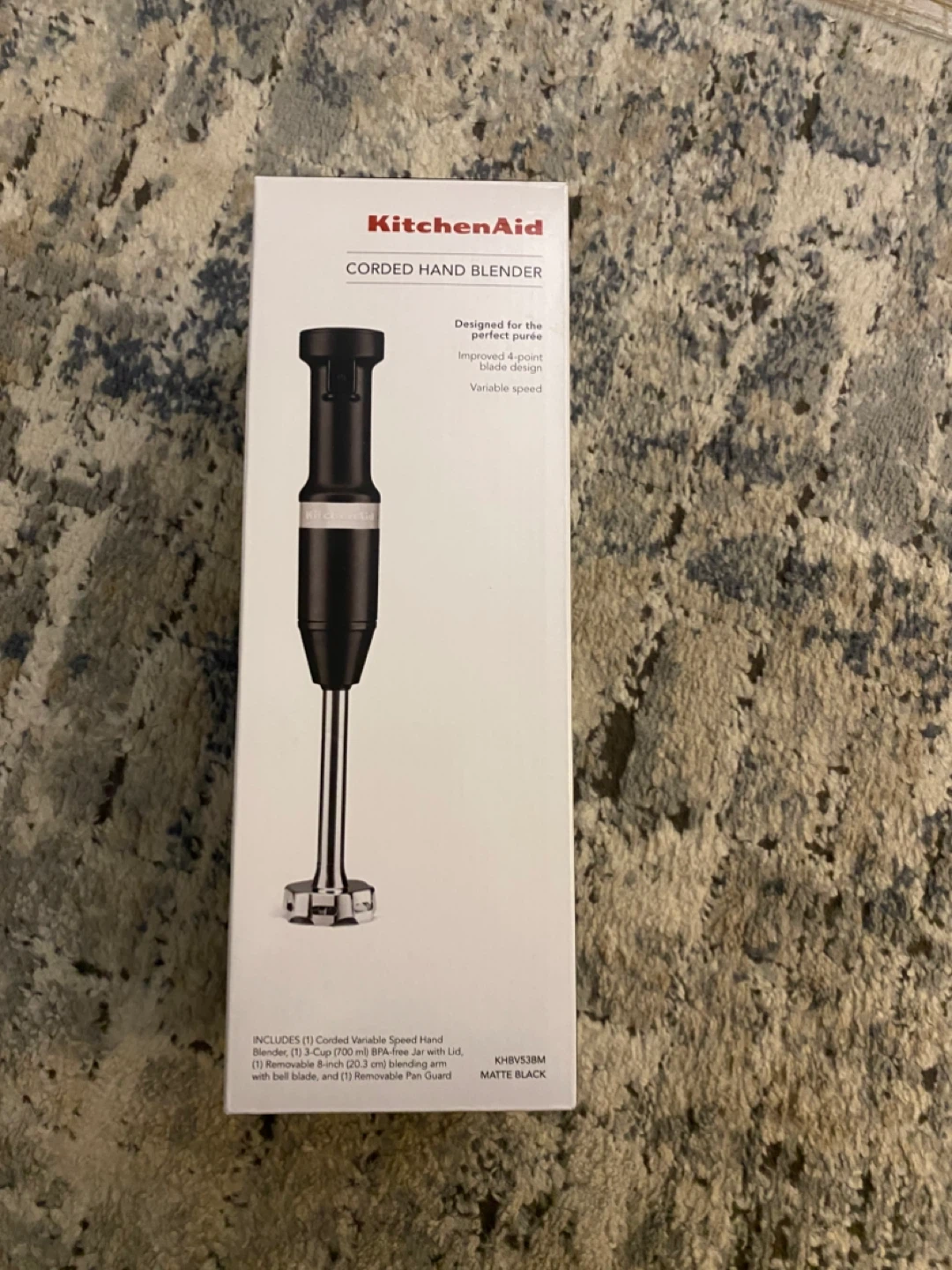 KitchenAid Corded Hand Immersion Blender - Matte Black