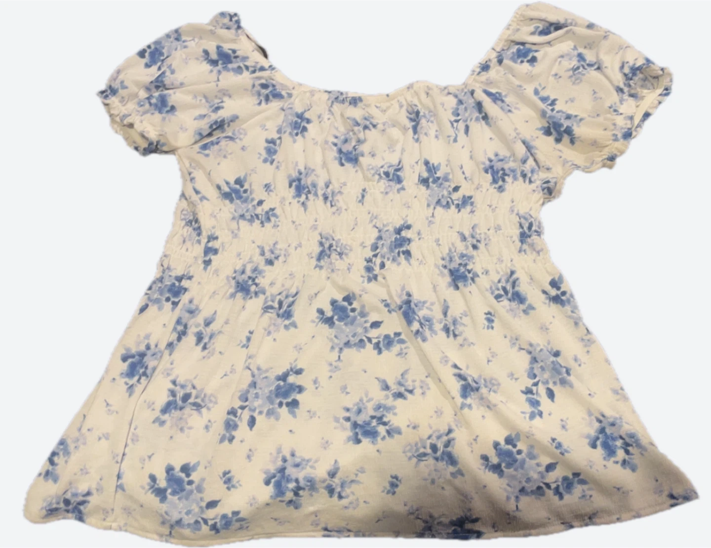 French Twist Floral Smocked Blouse