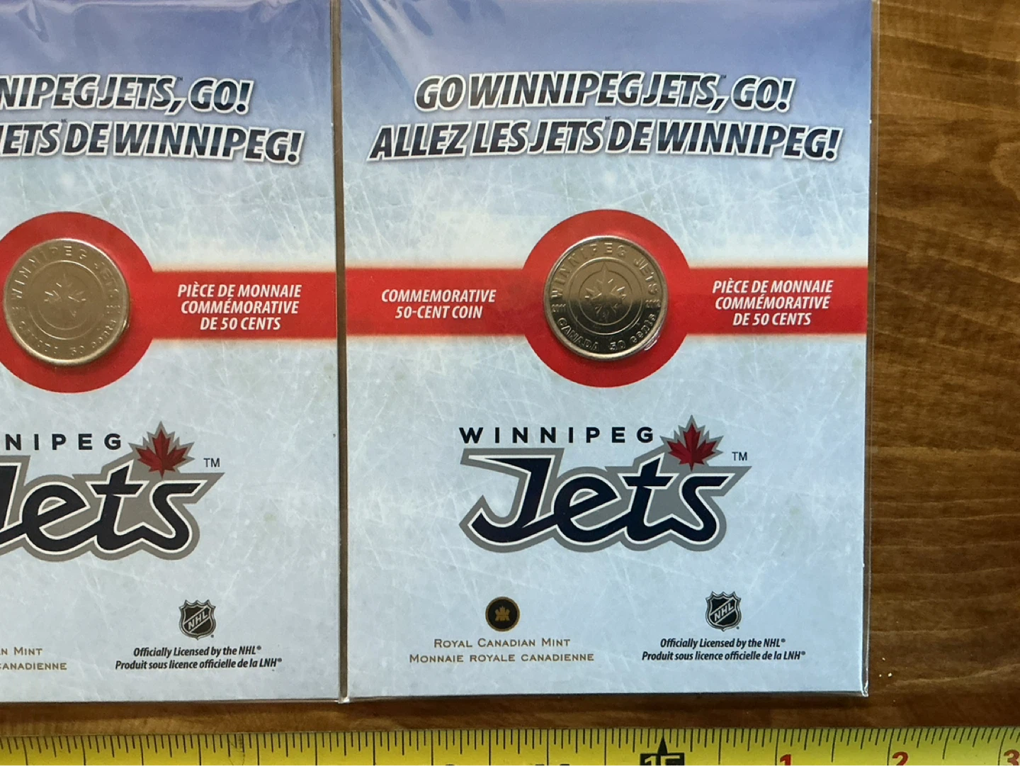 3. 2011-12 “GO WINNIPEG JETS GO” Commemorative 50cent Coin - photo 4